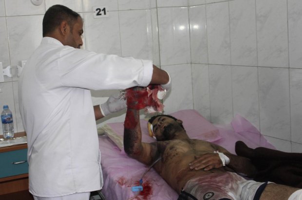 ผู้บาดเจ็บจากการโดนระเบิดในอิรัก